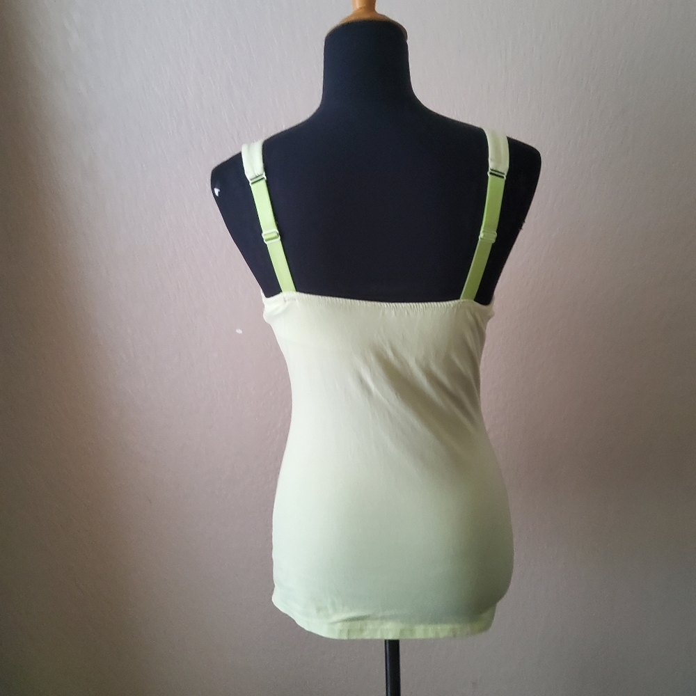 Soft Surroundings Underwire Cami Tank Top Size 36B Green - Picture 7 of 9